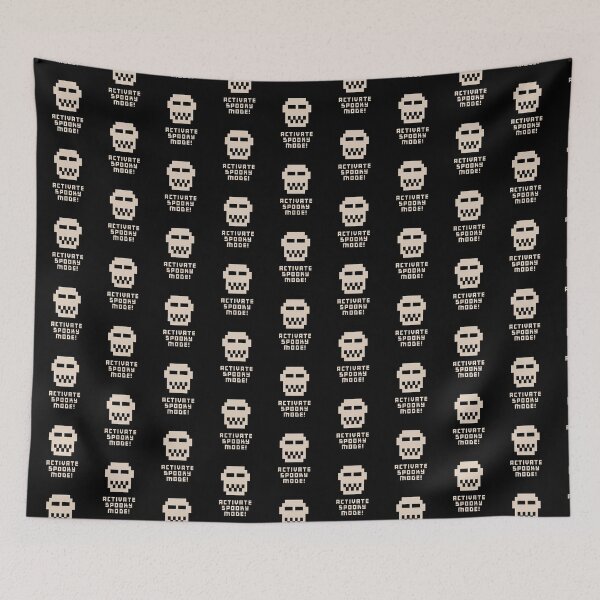 Item preview, 8 Bit Pixel Skull (Halloween - Ver. 1) designed and sold by AbsurdlyEpic.