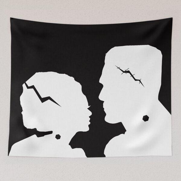 Item preview, This design is perfect for all lovers of the classic Universal Monster movie "The Bride of Frankenstein" and the creepy monster himself.  designed and sold by JonnaKelley.