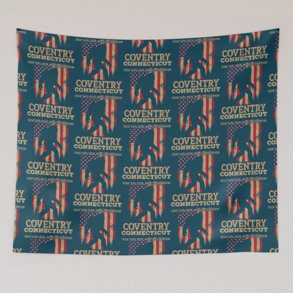 Item preview, Connecticut Coventry Bigfoot USA Flag Sasquatch lovers   designed and sold by ciartwork.