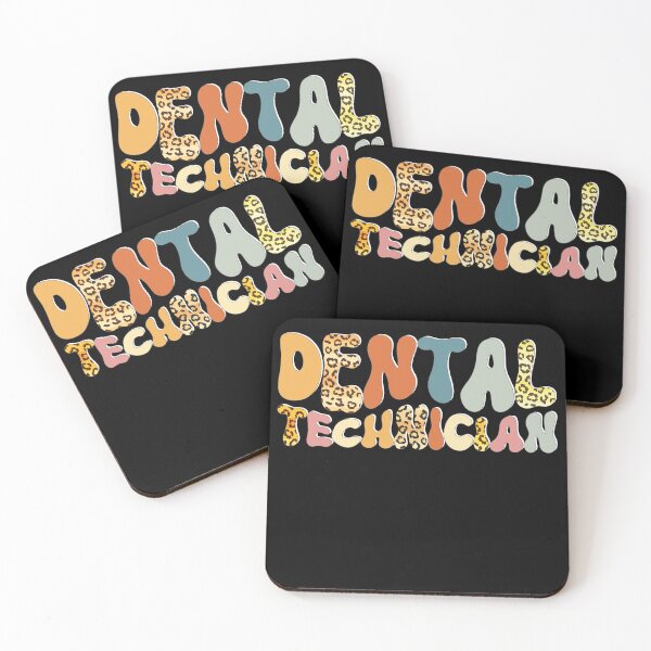 Item preview, Dental technician in cool retro colors and leopard pattern designed and sold by Cedinho.