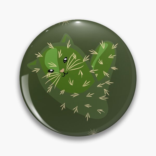 Item preview, Cat-uses (Cactus) en verde oscuro designed and sold by DoodleTrees.