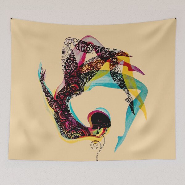 Item preview, Circus Series Colorful Acrobat designed and sold by allovervintage.