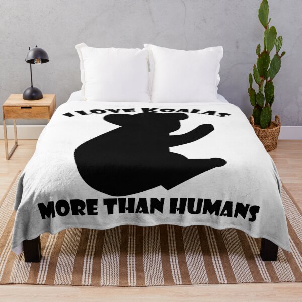 Item preview, I love koalas more than humans t-shirt, I love koalas more than humans hats, I love koalas more than humans phone cases, I love koalas more than humans backpack designed and sold by Poussyarts.