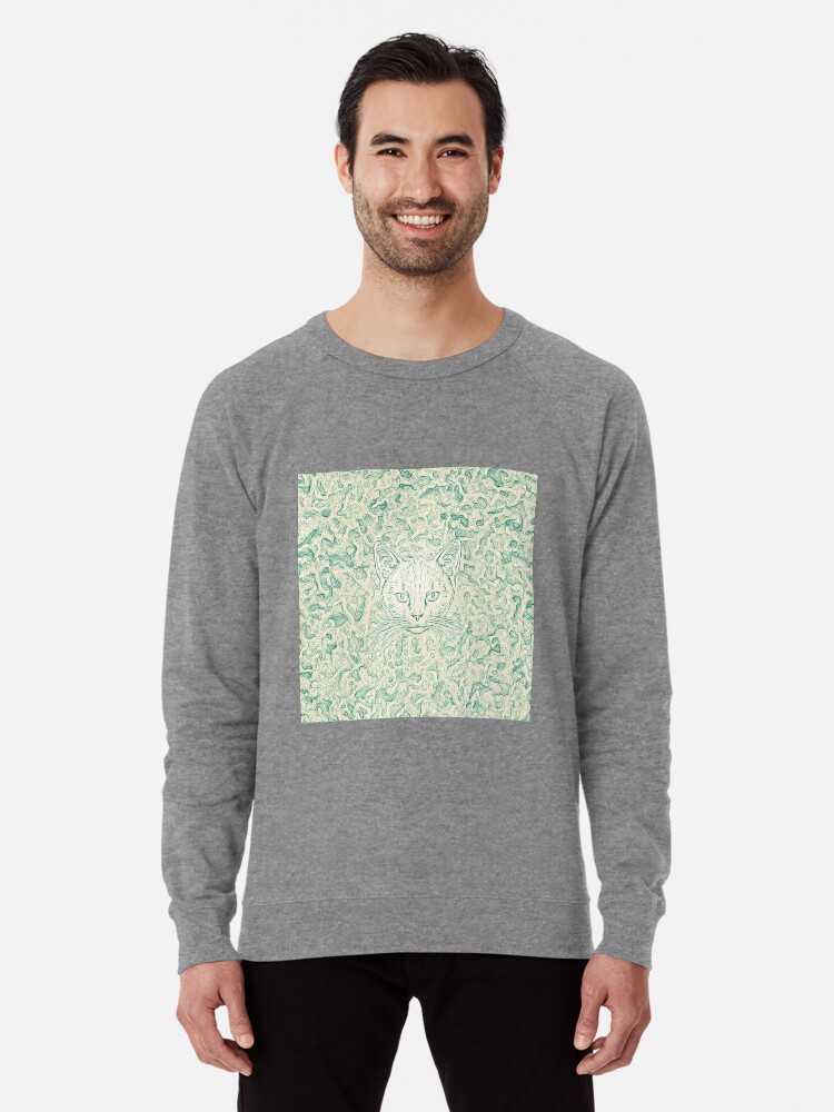 Alternate view of Cold—Warm Cat Lightweight Sweatshirt