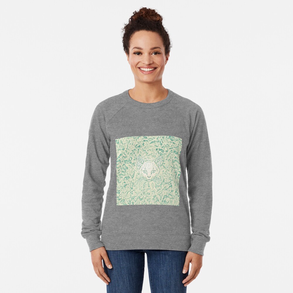 Cold—Warm Cat Lightweight Sweatshirt