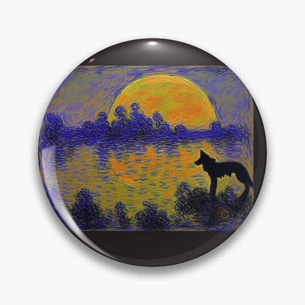 Artikelvorschau, Wolf unter dem Mond des Jägers entworfen und verkauft von Hyperian-Maker.