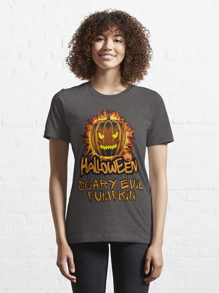 Angry Pumpkin Face Tshirt design for Halloween day' Bucket Hat