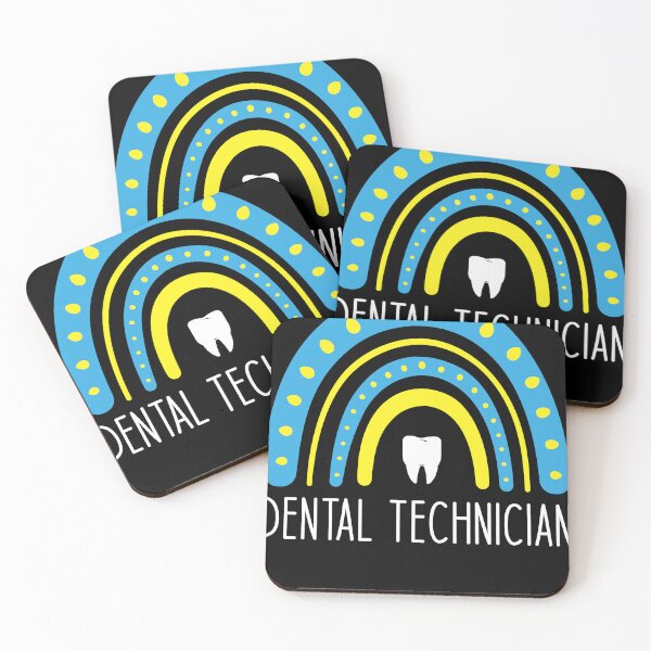 Item preview, Dental technician retro colors rainbow and blue and yellow designed and sold by Cedinho.