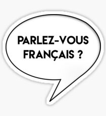 parlez-vous francais ? Sticker