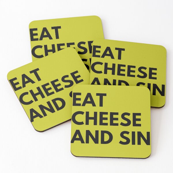 Item preview, Eat Cheese And Sin Art Design designed and sold by Ghanshyam butik.