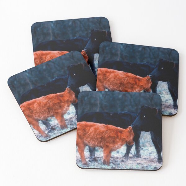 Item preview, brown calf with black cows designed and sold by Francespoppy.