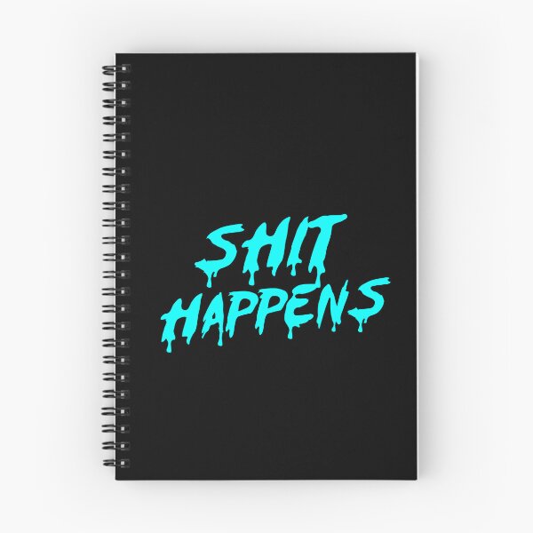 Item preview, SHIT HAPPENS IN CYAN designed and sold by angelisart.