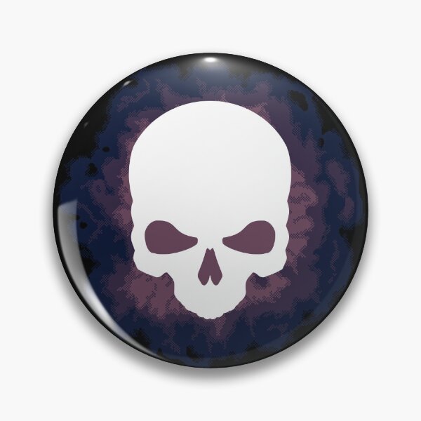 Item preview, Pixel Art Skull Purple Circle designed and sold by wolfkin-design.