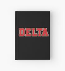 Delta Jersey Theta Font Hardcover Journal