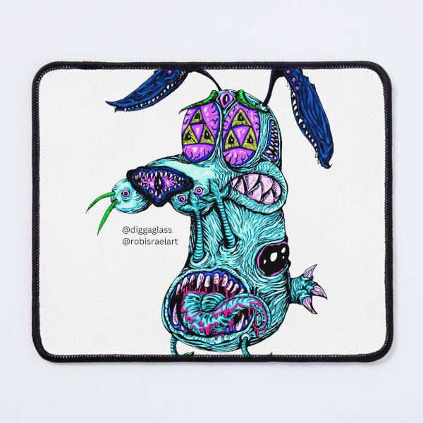 Item preview, DiggaGlass Blue Monster designed and sold by imyourfavorite.