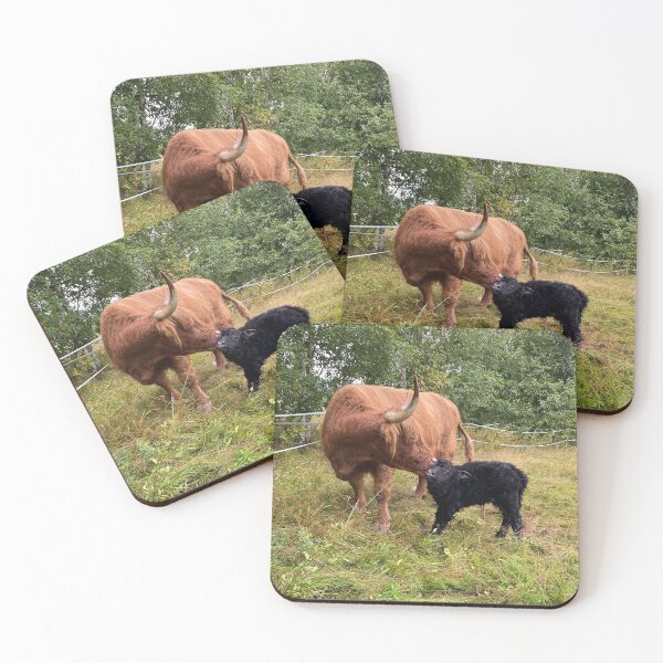 Artikelvorschau, Scottish Highland Cattle Cow and Calf 4049 entworfen und verkauft von SaarelaHighland.