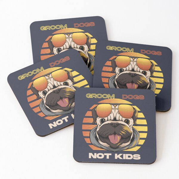 Item preview, Groom Dogs Not Kids - Dog Swag Retro designed and sold by sabricreations.