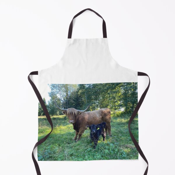Aperçu de l'œuvre Scottish Highland Cattle Cow and Calf 4050 créée et vendue par SaarelaHighland.