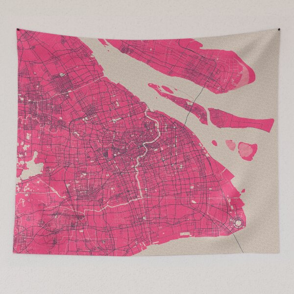 Item preview, Shanghai City Map of China - Blossom designed and sold by deMAP.