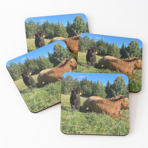 Item preview, Scottish Highland Cattle Cow and Calf 4052 designed and sold by SaarelaHighland.