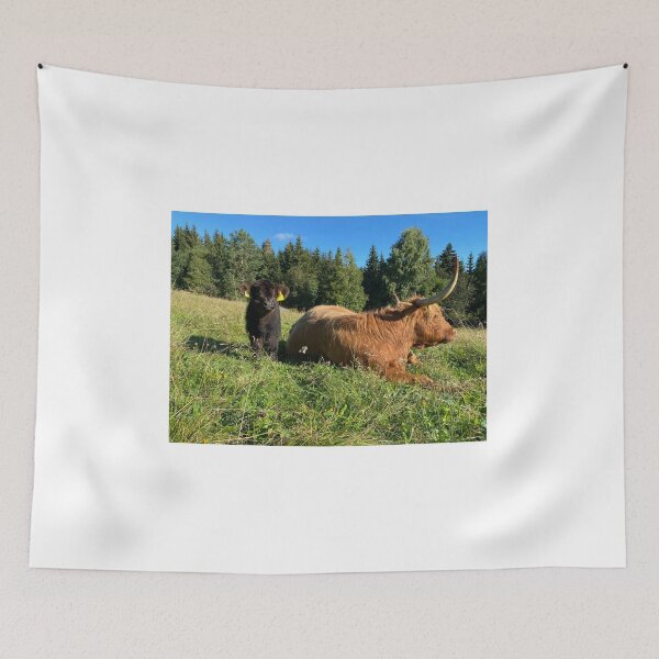 Item preview, Scottish Highland Cattle Cow and Calf 4052 designed and sold by SaarelaHighland.