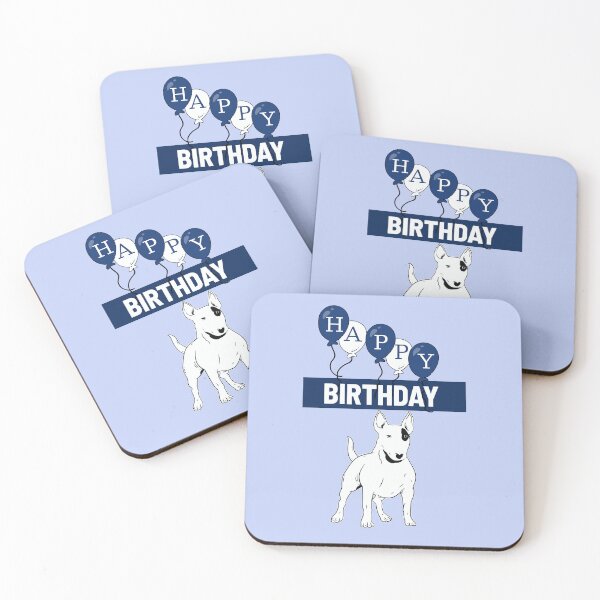 Item preview, Happy Birthday Bull Terrier designed and sold by Trace1234.