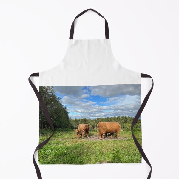 Aperçu de l'œuvre Scottish Highland Cattle Cow and Calf 4055 créée et vendue par SaarelaHighland.