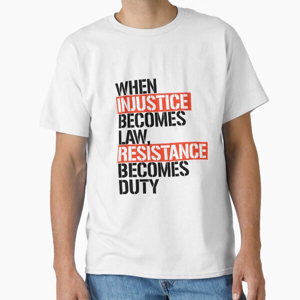 Vista previa del artículo con la obra «La resistencia se convierte en deber», diseñado y vendido por trumporium.