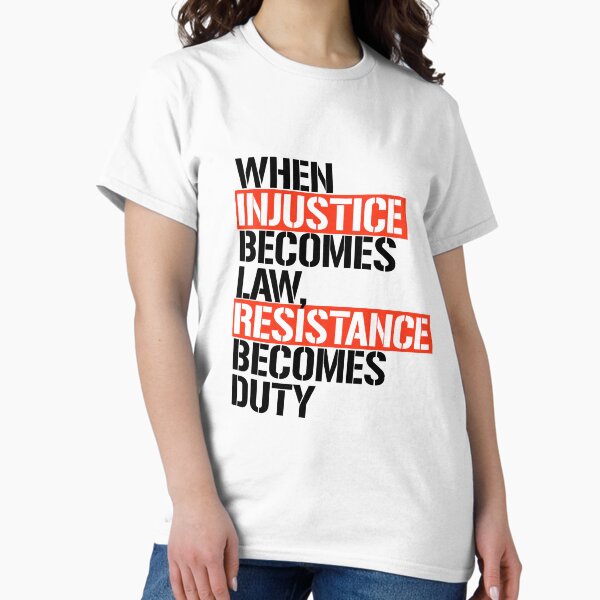 Vista previa del artículo con la obra «La resistencia se convierte en deber», diseñado y vendido por trumporium.