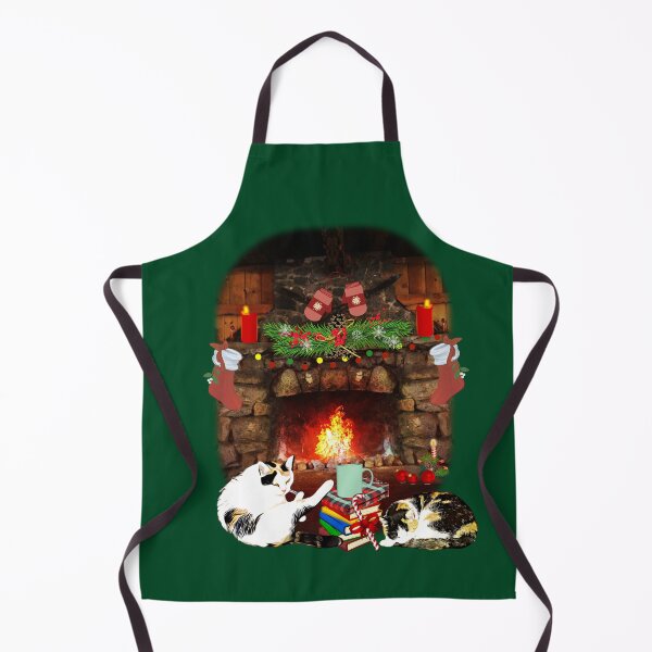 Artikelvorschau, Weihnachtskatzen am Feuer entworfen und verkauft von DAscroft.