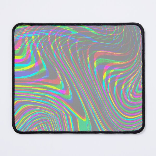Item preview, Modern Liquid Swirl Abstract Pattern Square Vibrant Neon Tones and Grain Grey Multicolor Design designed and sold by theprintedclub.