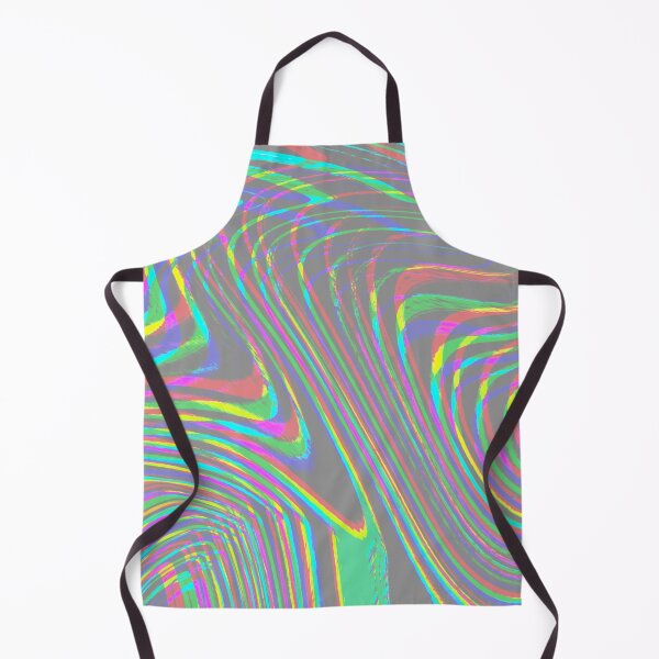 Item preview, Modern Liquid Swirl Abstract Pattern Square Vibrant Neon Tones and Grain Grey Multicolor Design designed and sold by theprintedclub.