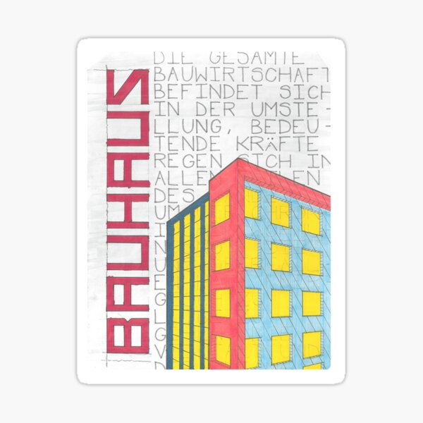 Bauhaus Propaganda Sticker