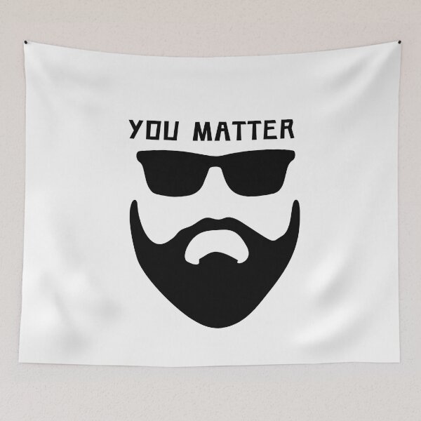 Item preview, you matter, beard man- sun shade designed and sold by Allklassy.