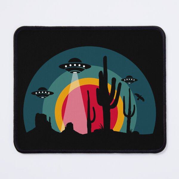 Item preview, UFO Invasion Desert Retro Sunset designed and sold by designandclouds.