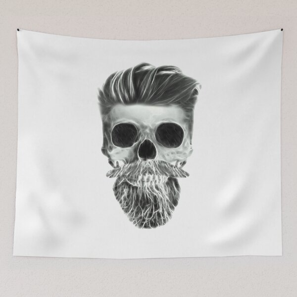 Item preview, Skull with beard designed and sold by yourworldusa.