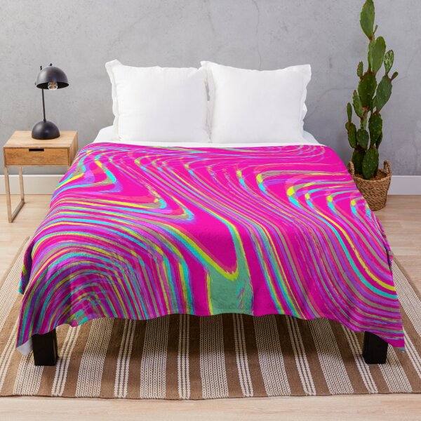 Item preview, Modern Liquid Swirl Abstract Pattern Square Vibrant Neon Tones and Hot Pink Multicolor Design.png designed and sold by theprintedclub.