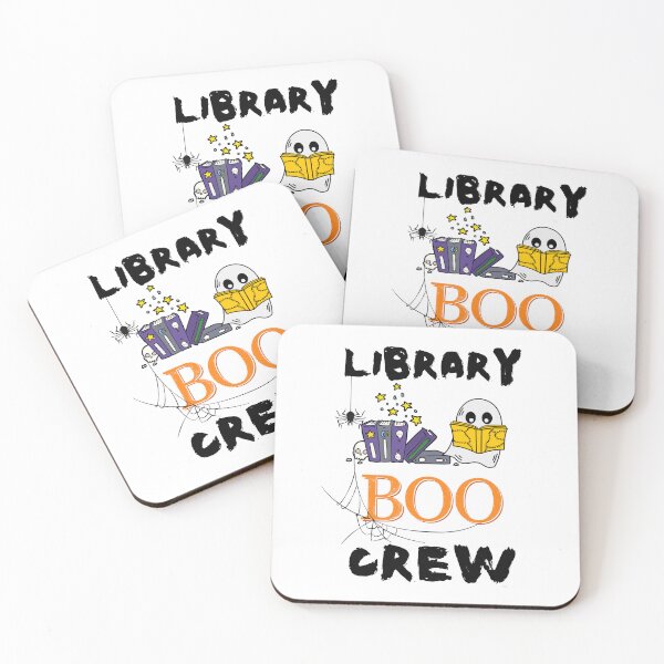 Item preview, library boo crew halloween designed and sold by Inspirely.