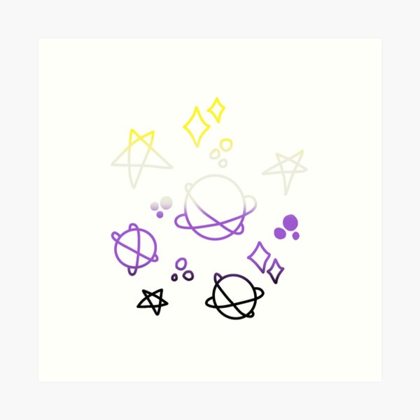 Item preview, Non-binary Gradient Galaxy designed and sold by Isabel-Jane.