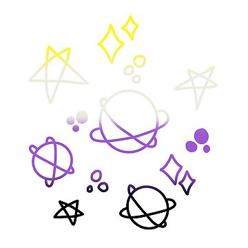 Artwork thumbnail, Non-binary Gradient Galaxy by Isabel-Jane