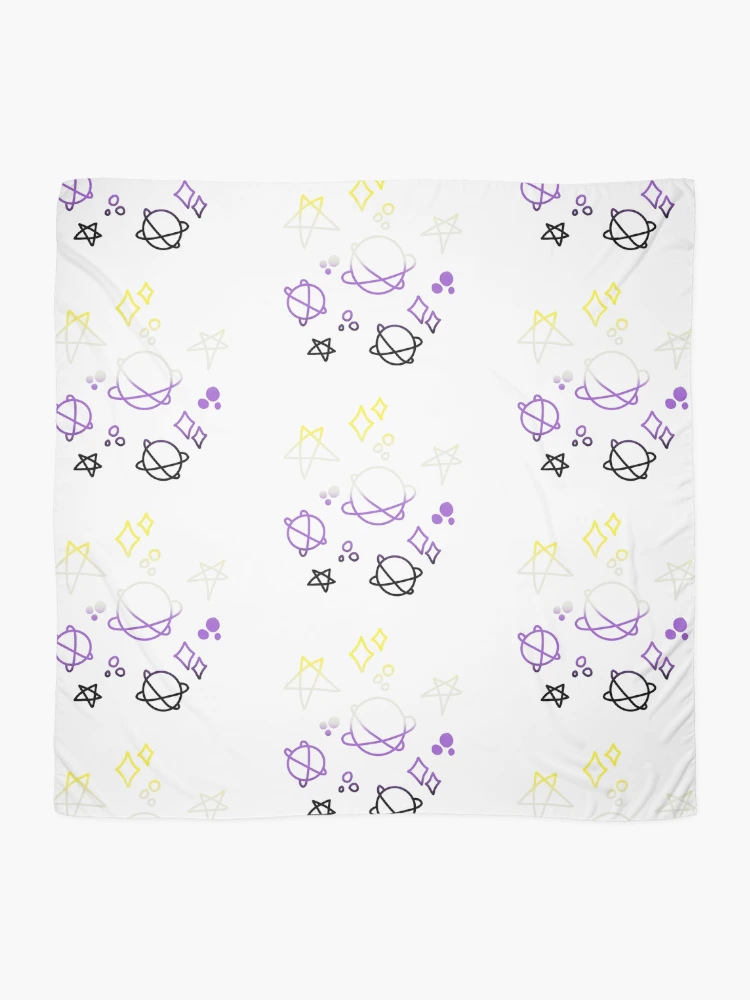 Thumbnail 2 of 3, Scarf, Non-binary Gradient Galaxy designed and sold by Isabel-Jane.