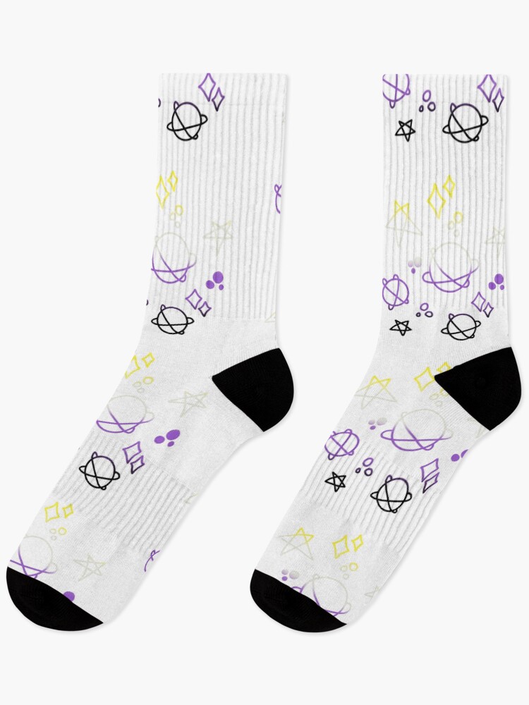 Thumbnail 1 of 5, Socks, Non-binary Gradient Galaxy designed and sold by Isabel-Jane.