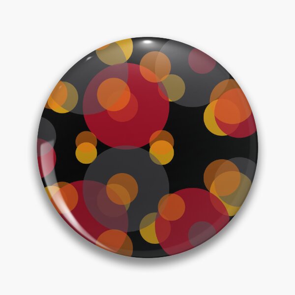Item preview, Patrón de círculos de anillos de burbujas gráficas: gris rojo, gris claro, negro, amarillo, naranja designed and sold by Graphic-Color.