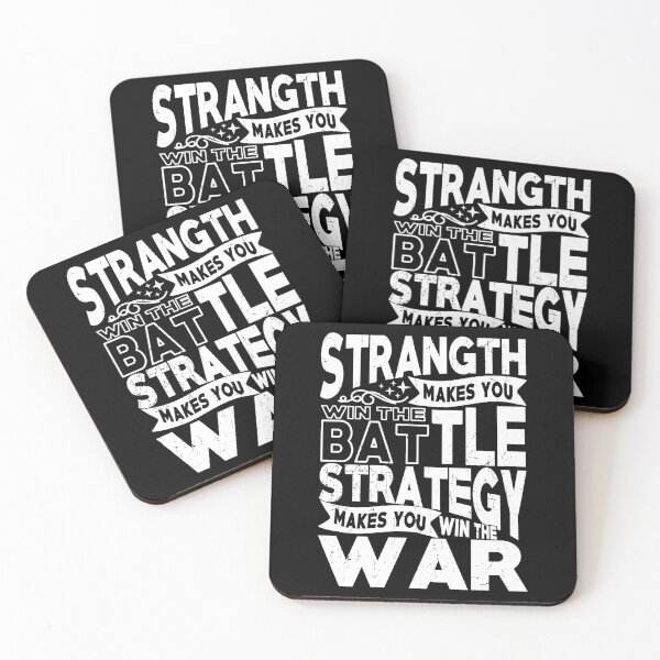 Item preview, Strength Makes You Win The Battel Strategy Makes You Win the War Motivational quote  designed and sold by YAHIA-14.