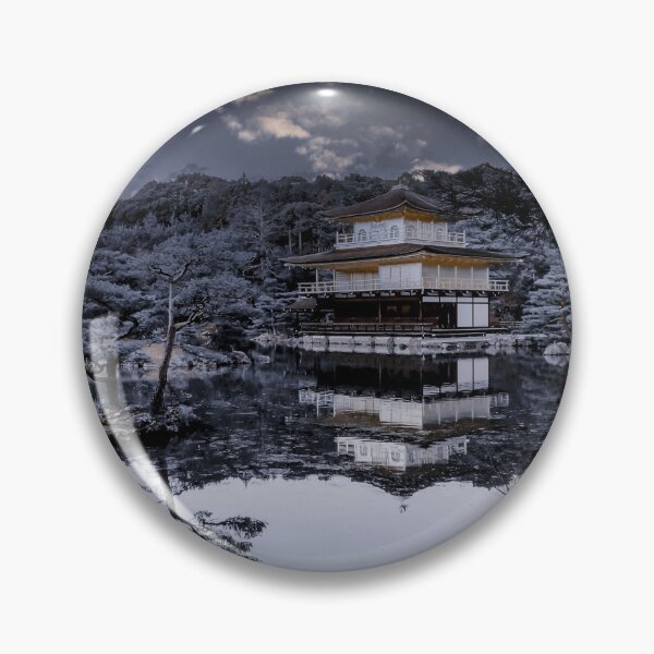 Item preview, Beautiful Kinkakuji Zen Gold Temple Kyoto Japan Nature Art - Night Color designed and sold by XIX361ART.