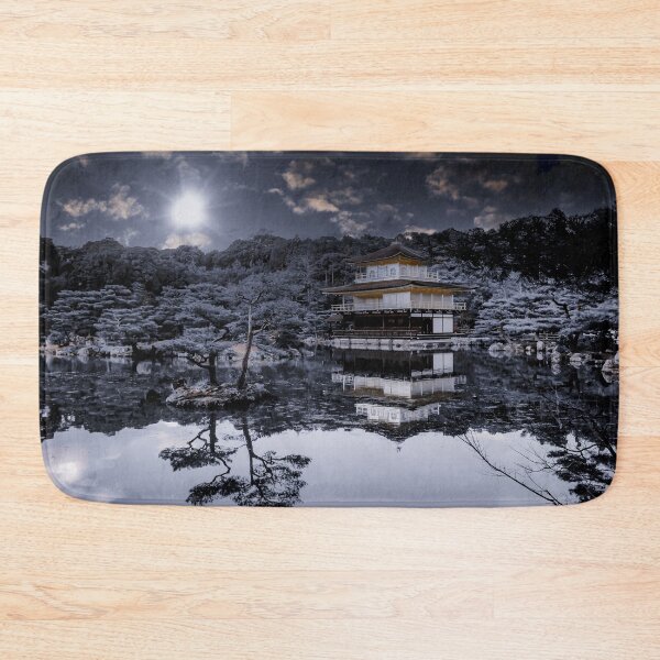 Item preview, Beautiful Kinkakuji Zen Gold Temple Kyoto Japan Nature Art - Night Color designed and sold by XIX361ART.