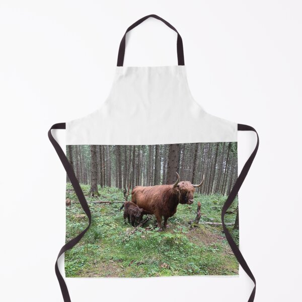 Aperçu de l'œuvre Scottish Highland Cattle Cow and Calf 4064 créée et vendue par SaarelaHighland.