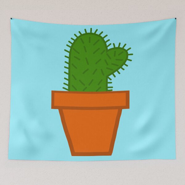 Item preview, Cactus-light blue background designed and sold by charmednight.