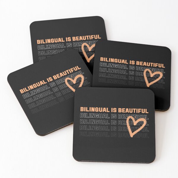 Item preview, Bilingual is Beautiful - heart designed and sold by multilingualaus.