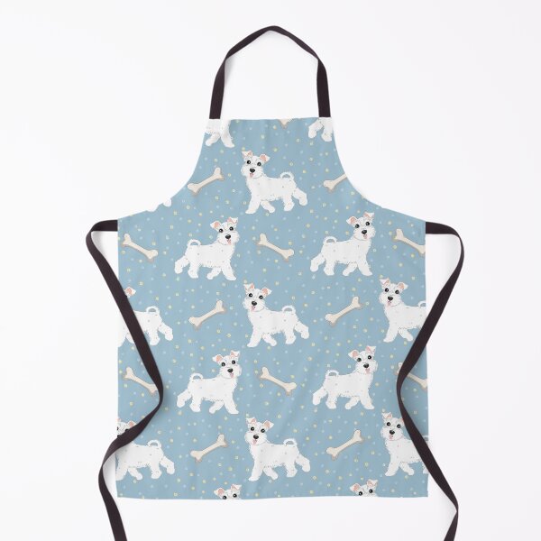 Item preview, Cute White Miniature Schnauzer designed and sold by Lulupainting.
